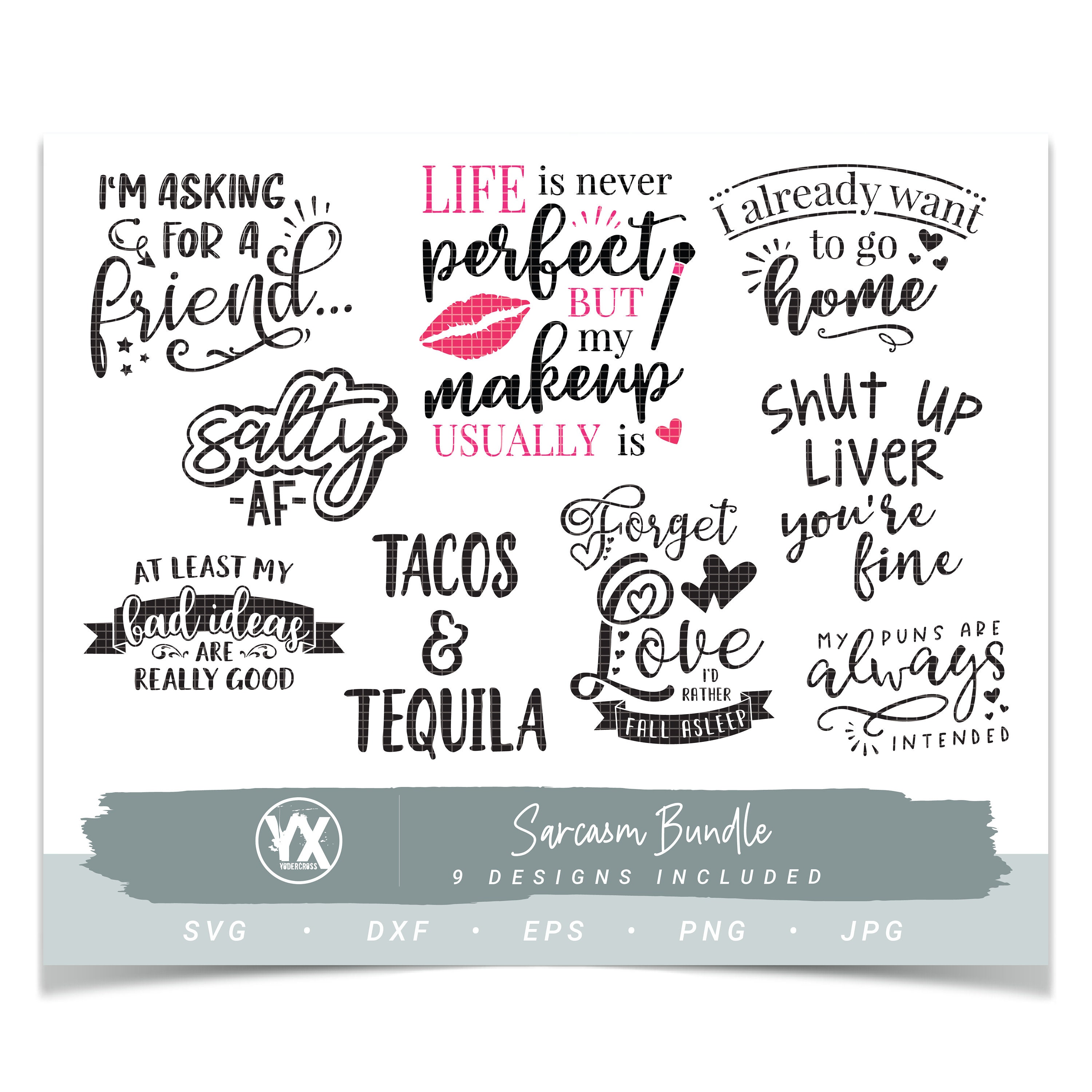 Download Funny Sarcasm Svg Bundle Digital Files Only Set Of 9