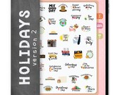 37 Holiday Digital Stickers, Compatible with ANY Digital Planner App (including GoodNotes)