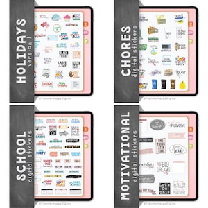 Digital Planner Stickers Bundle, Compatible with ANY Digital Planning App (including GoodNotes) - Volume 1