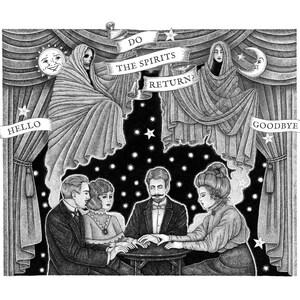Victorian Seance - Halloween Print - A4 Print - Spooky seance illustration - Paranormal - Ouija board print - All Hallow's Eve image 2