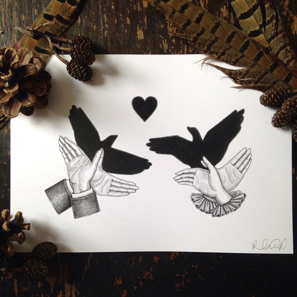 Victorian Hand Shadow Puppets Etsy