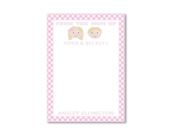 Sweet Face Collection Notepad, Pink