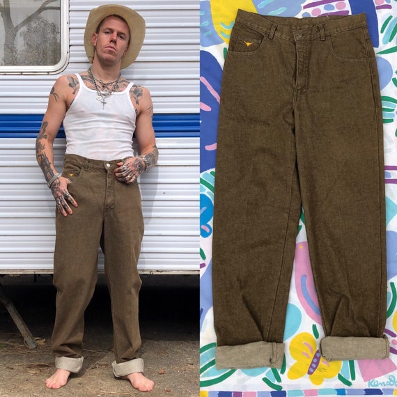 Vintage Cowboy Horse Riders Dead Stock Jeans