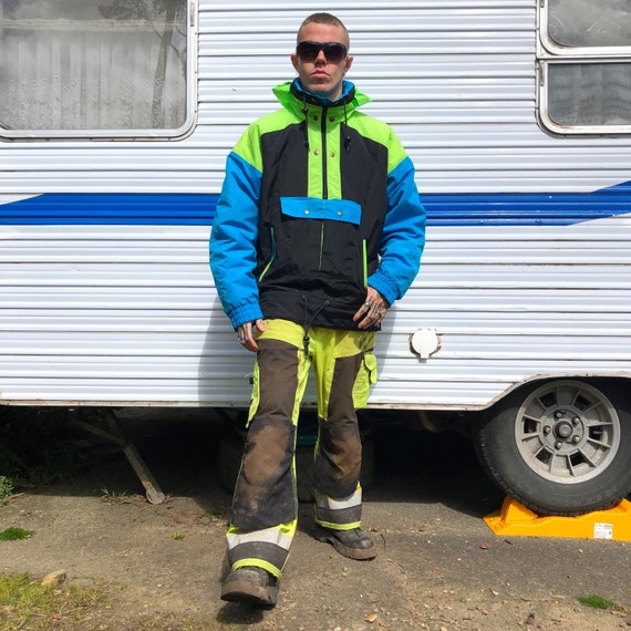 80’s - 90’s HUSKY Workwear Neon // Hi-Vis Ski Jack