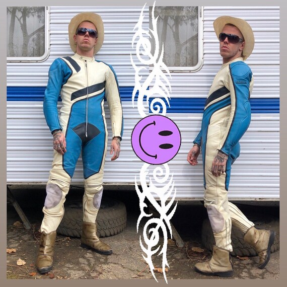 Amaaaaazing 80’s - 90’s Leather 1 Piece Racing Mot