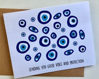 Evil Eye Greeting Card