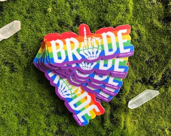 BRIDE PRIDE STICKER - Alternative Bride