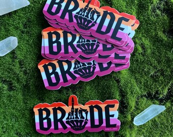 BRIDE PRIDE STICKER - Alternative Bride