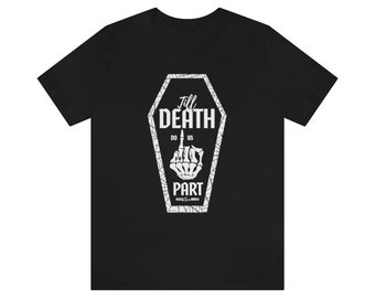 Till Death Do Us Part Kist / Halloween / Unisex Jersey Korte Mouw Tee