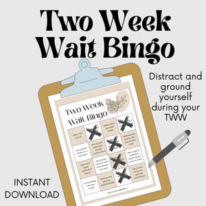 Two Week Wait Bingo Card