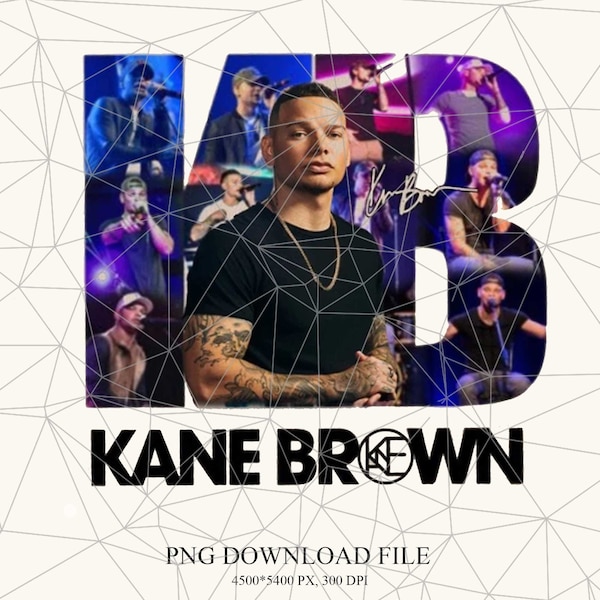 Vintage Kane Brown PNG File, Kane Brown Tour 2023 PNG File, Kane Brown PNG, Kane Brown Fans , Kane Brown Tour 2023 Digital File