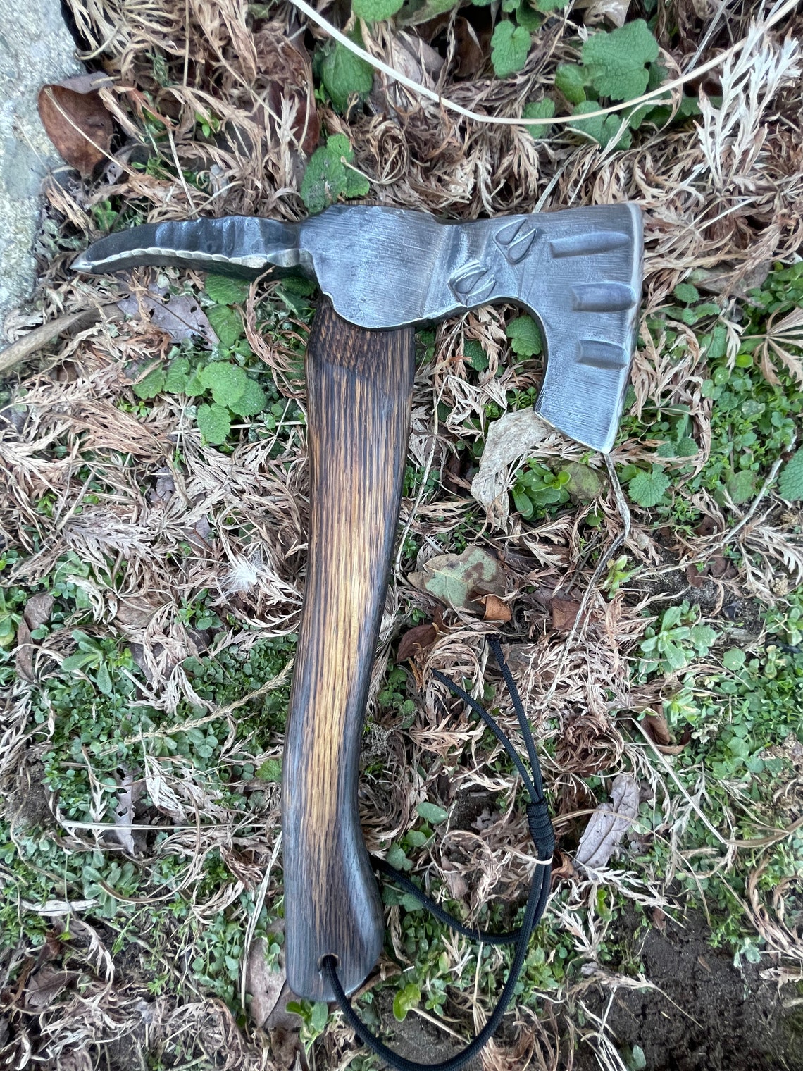 Viking Bearded hatchet with spike and new fire hardened Etsy