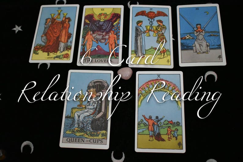 6 Card Tarot Relationship Reading / Oracle card pull / Etsy
