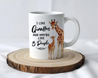 Giraffe Mug, Coffee Mug, Giraffe Gift Idea, Coffee Cup, Gift for Giraffe Lover