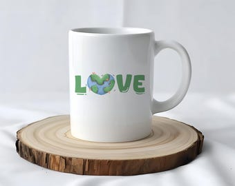 Earth Mug, Coffee Mug, Earth Gift Idea, Coffee Cup, Gift for Earth Day