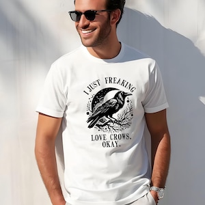 Crow Shirt, Crow Gift Idea, Crow Tee, Crow T-Shirt, Gift for Crow Lover