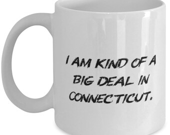 Love Connecticut Gifts, I Am Kind Of A Big Deal In Connecticut., Connecticut 11oz 15oz Mug From