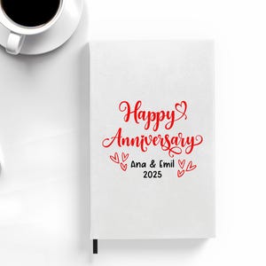 Cahier d&#39;anniversaire, journal d&#39;anniversaire, pages lignées, idée cadeau, journal de gratitude, livre de souvenirs, journal en similicuir