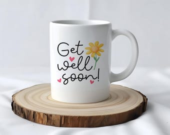 Beterschap mok, cadeau voor beterschap, beterschap mok, ondersteunend cadeau, cadeau voor zieken, beterschap cadeau