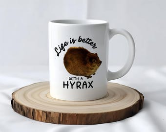Hyrax Mug, Gift for Hyrax Lover, Hyrax Gift Idea