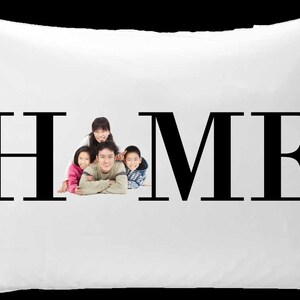 Home pillowcase - personalized with picture of your family