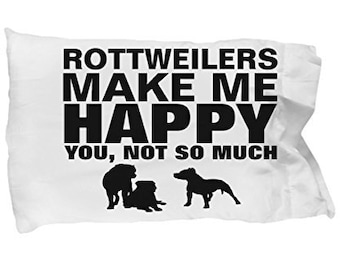 Rottweilers maken me blij kussensloop
