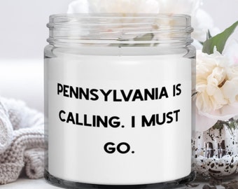 Epische Pennsylvania-cadeaus, Pennsylvania roept. Ik moet gaan., Pennsylvania Candle From