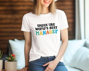 Managershirt, managercadeau-idee, manager-T-shirt, manager-T-shirt, cadeau voor manager