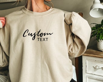 Custom Sweatshirt | Custom logo Sweatshirt | Personalized Sweatshirt | Custom Crewneck | Personalized Gift | Quote