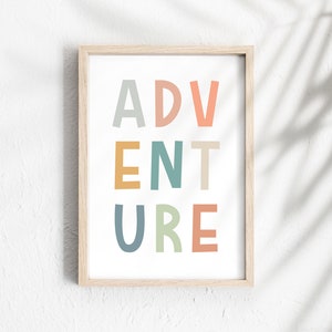 Adventure Print | Nursery print | Boho nursery wall art | Adventure | Outdoorsy print