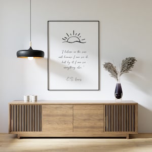 C.S. Lewis Quote Print | Inspirational print | Wall Art | Saying print | Digital Download