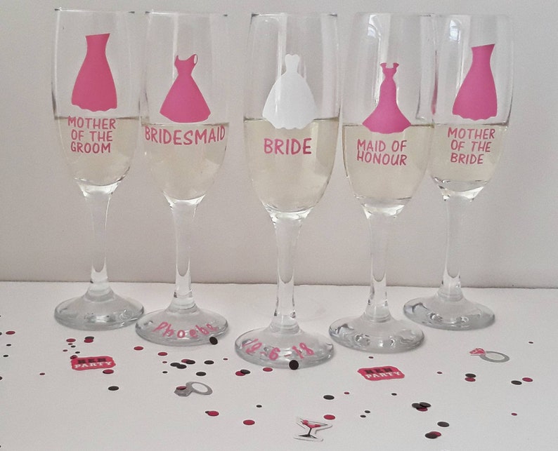 Hen party champagne flutes stag do pint glasses personalised Etsy