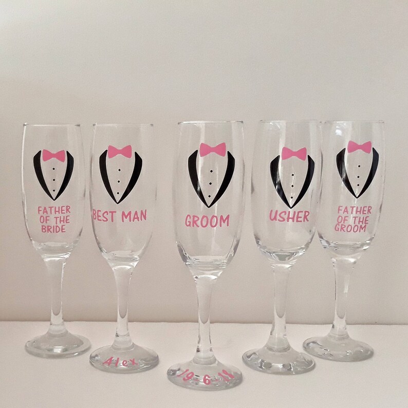 Hen party champagne flutes stag do pint glasses personalised Etsy