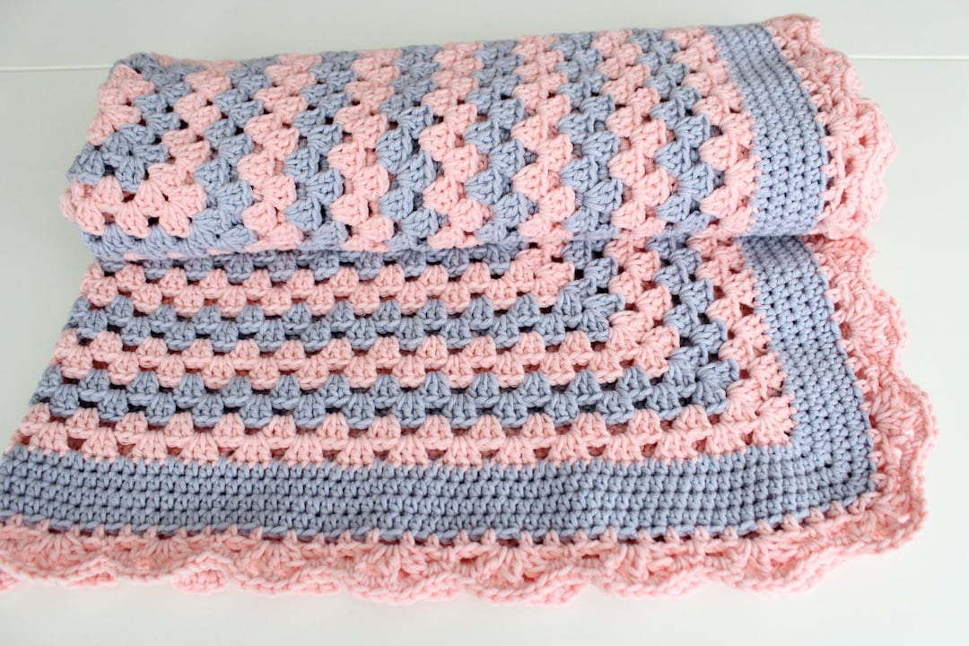 Crochet Baby Blanket, Baby Girl Gifts, Baby Shower, Newborn Baby Girl