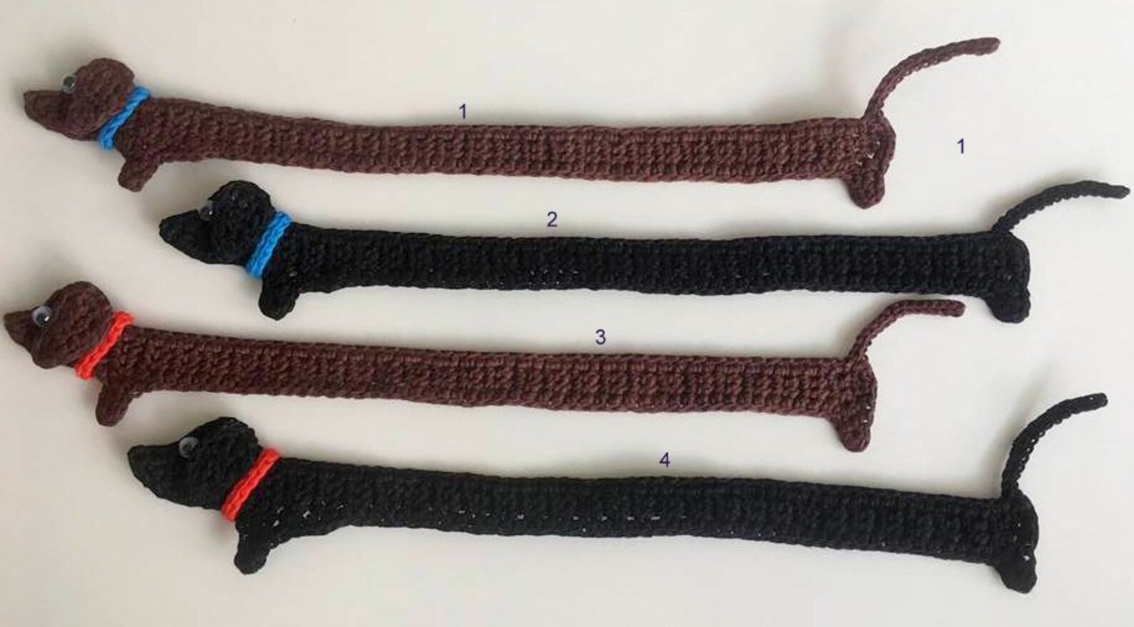 Crochet Dog Bookmark, Dachshund Bookmark, Book Lover Gift, Book