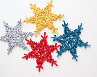 VINTAGE 99 SNOWFLAKES Crochet Christmas Decorations, Knitting For Holidays Winter Crochet Xmas Tree Ornaments