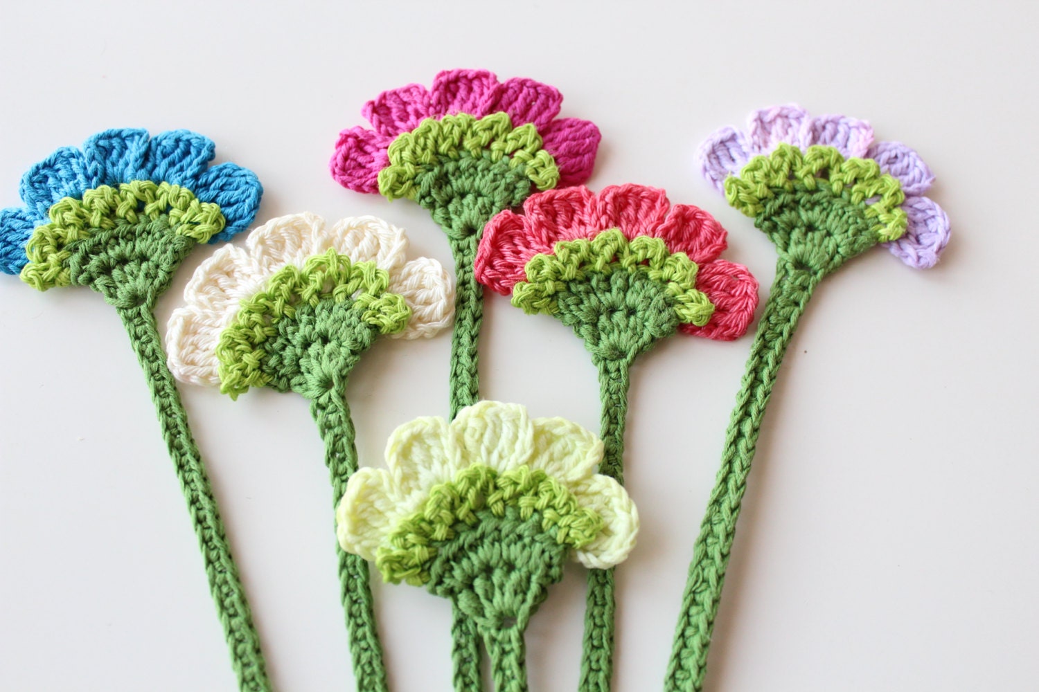 Flower bookmark Handmade crochet bookmark Book accessories Etsy