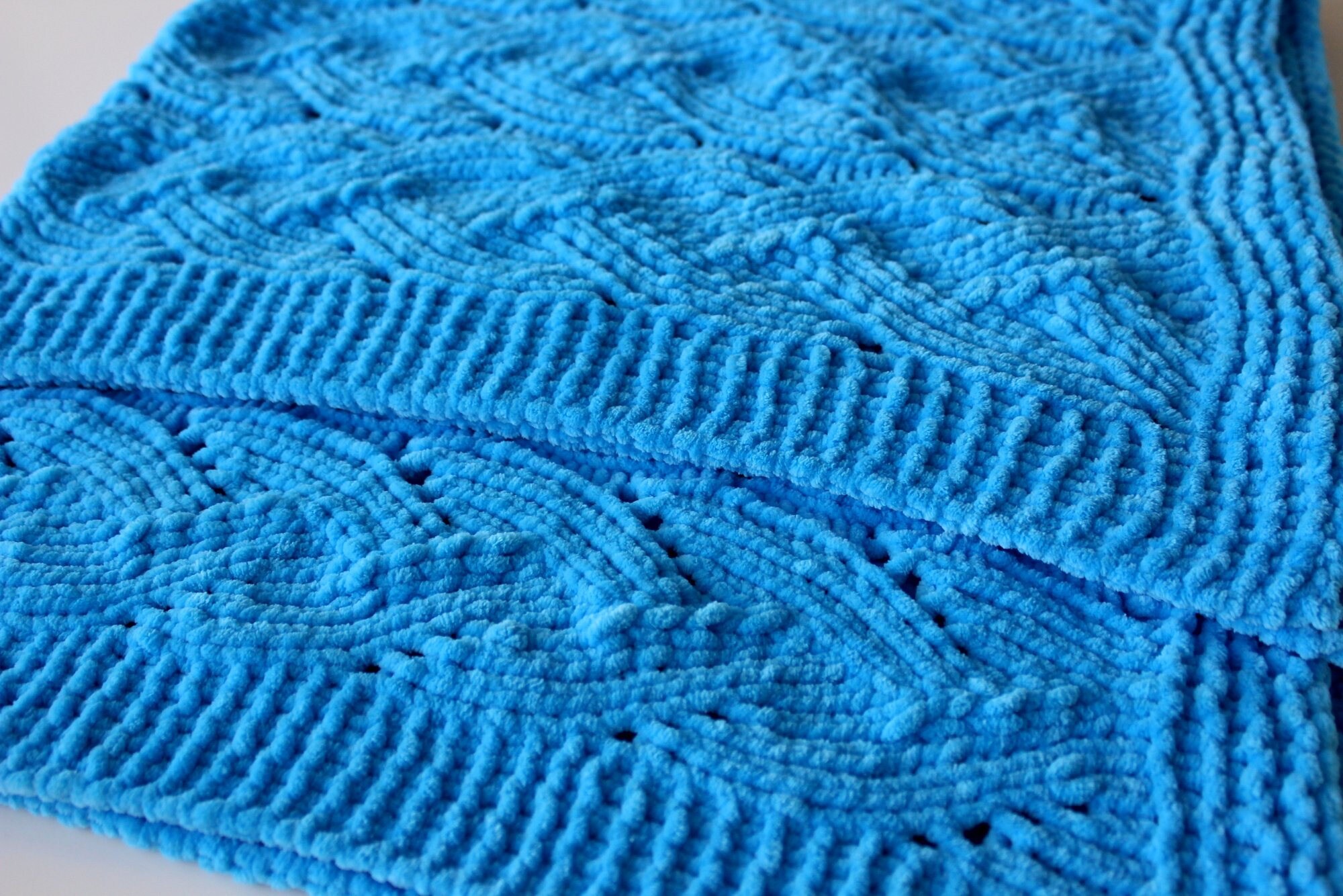 Blue Baby Blanket Fine Baby Blanket Soft Blanket Gift for Etsy
