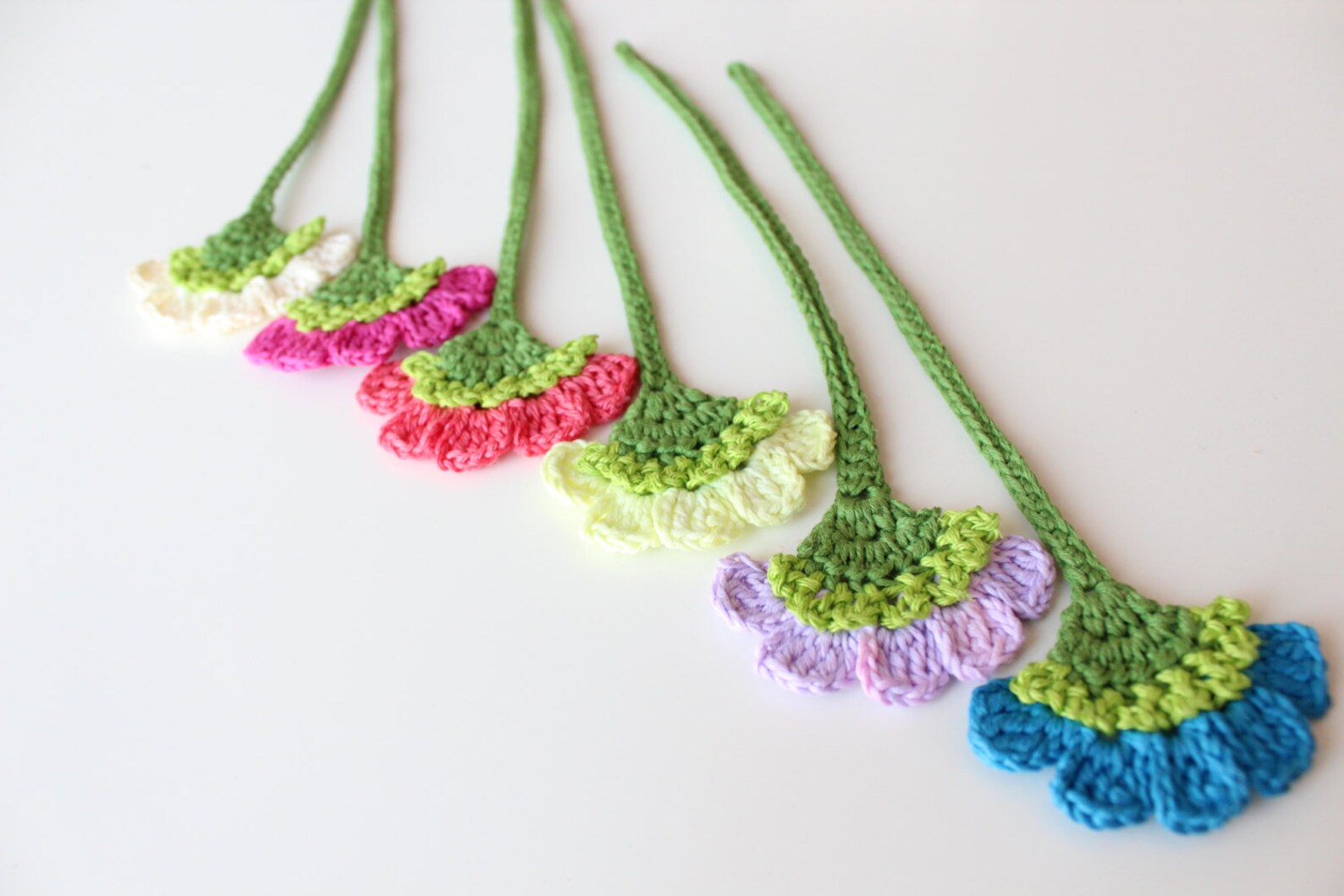 Flower Bookmark Handmade Crochet Bookmark Book Accessories Etsy