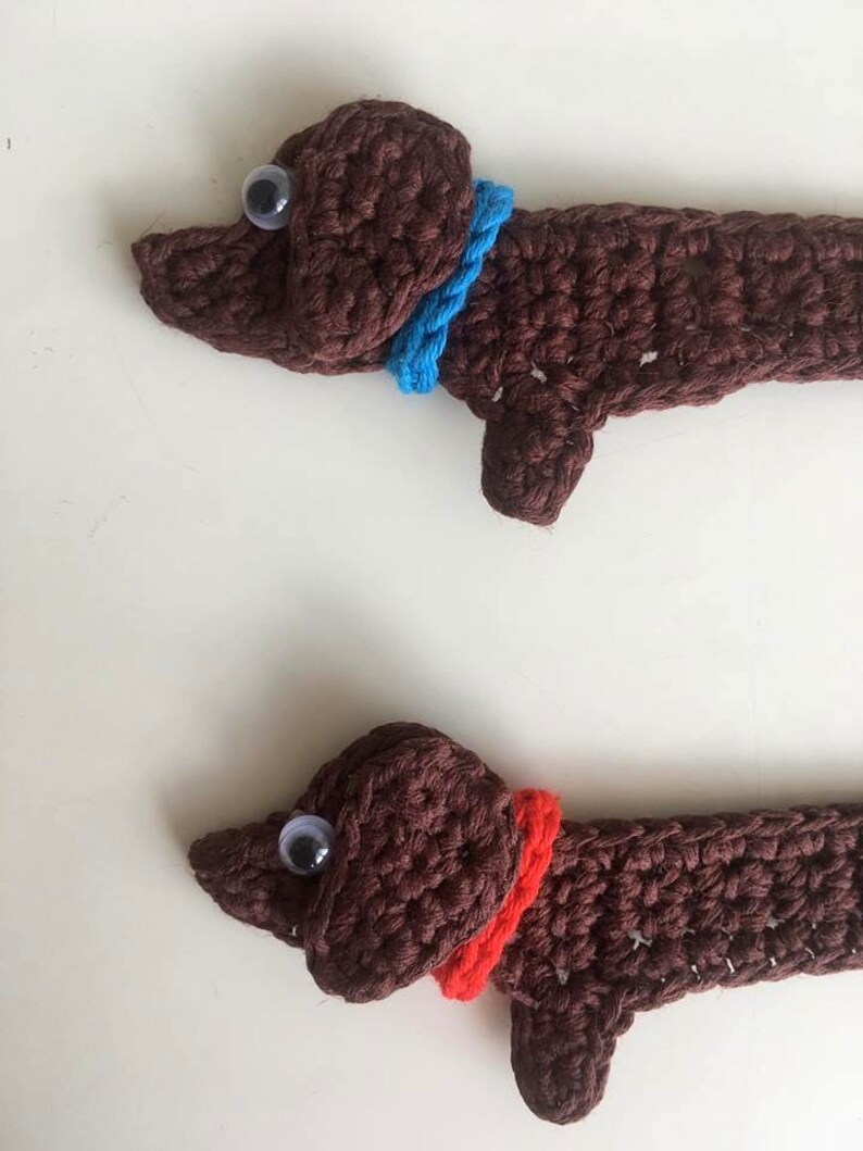 Crochet dog bookmark Dachshund bookmark book lover gift Etsy