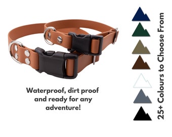 Light Brown Biothane Dog Collar: Waterproof, Stink-Free