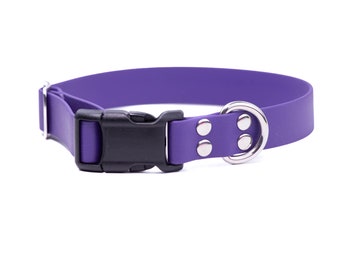 Purple Biothane Dog Collar: Waterproof, Stink-Free Adventure Collar