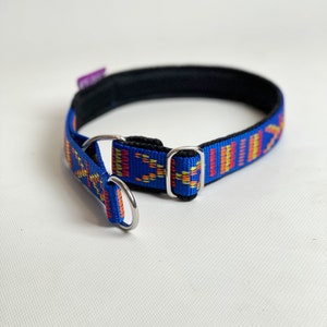 Dog collar - Martingale - Half-choke - Sled dog collar - Blue ethical dog collar