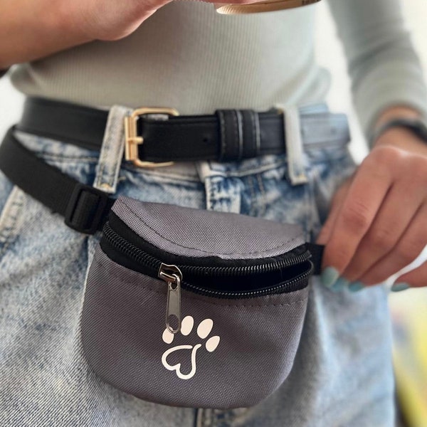 Bag for goodies Dog treats Dog training Treat pouch Handler