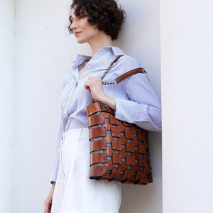 Leather Purse Women, Leather Bag Women with Zipper, Genuine Leather Purse Bag, Leather Tote Bag for Women,  Birthday Gift for Her
