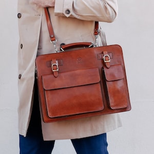 Porte-documents en cuir pour homme, sacoche en cuir, sac d'avocat, sac en cuir véritable, sac Meseneger, sac de travail, cadeau d'anniversaire pour lui