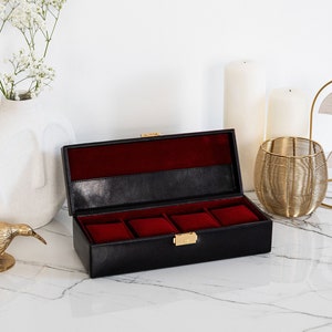 Leather Watch Box, Watch Organizer - Herzog - Time Resistance