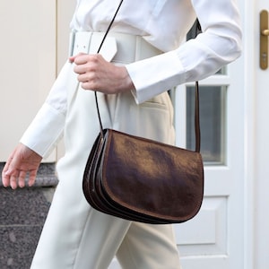 Shoulder Bag for Women, Leather Cross Body Bag for Her, Leather Gift for Her, Full Grain Leather Purse,  Birthday Gift for Women