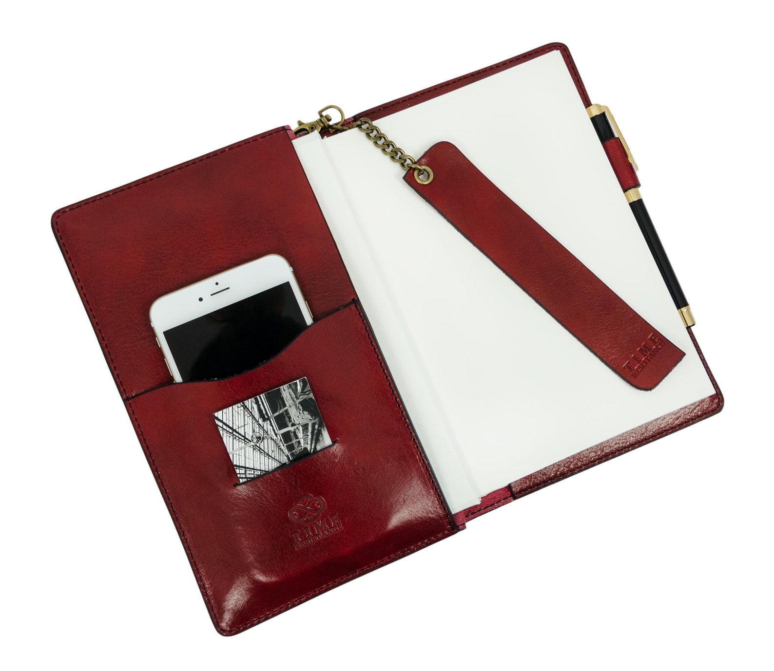 Red Leather Journal Women Refillable A5 Notebook Cover - Etsy