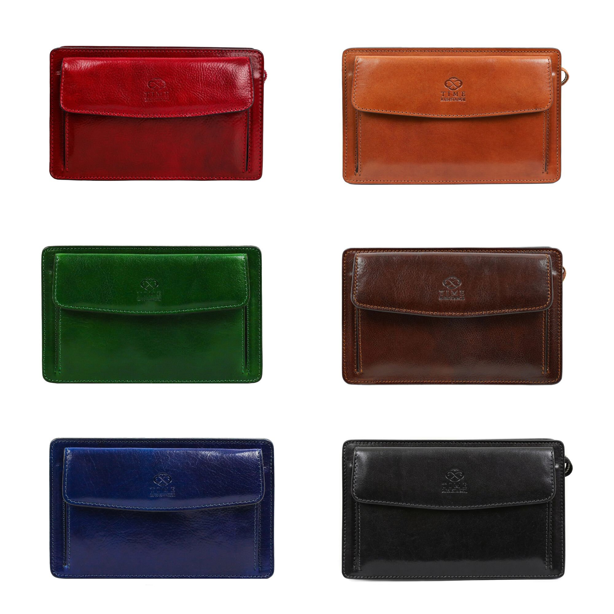 Leather Clutch for Men Mens Organizer Full Grain Leather 
